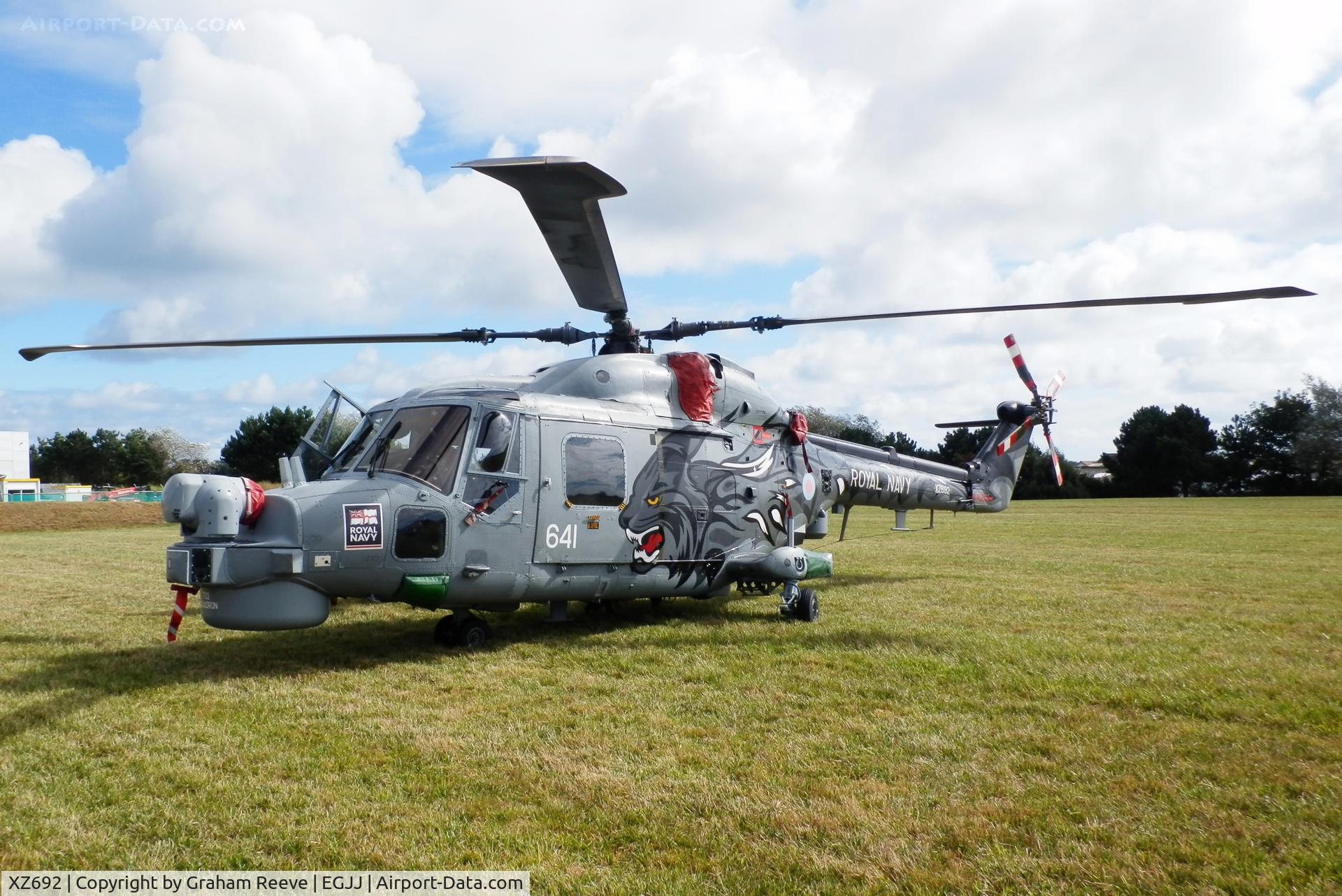 XZ692, 1979 Westland Lynx HMA.8SRU C/N 121, Ready for the 2012 Jersey Air Show,