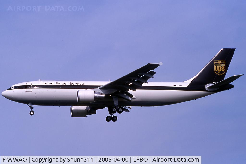 F-WWAO, 2003 Airbus A300F4-622R C/N 833, C/n 0833 - To be N150UP