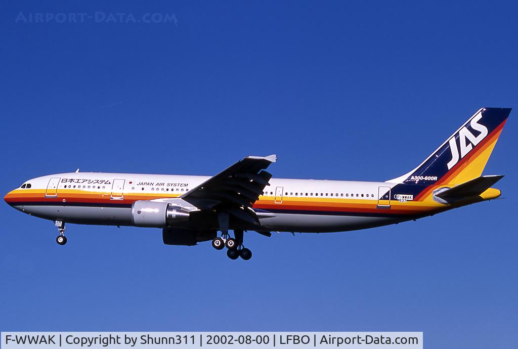F-WWAK, 2006 Airbus A300B4-622R(F) C/N 837, C/n 0837 - To be JA015D