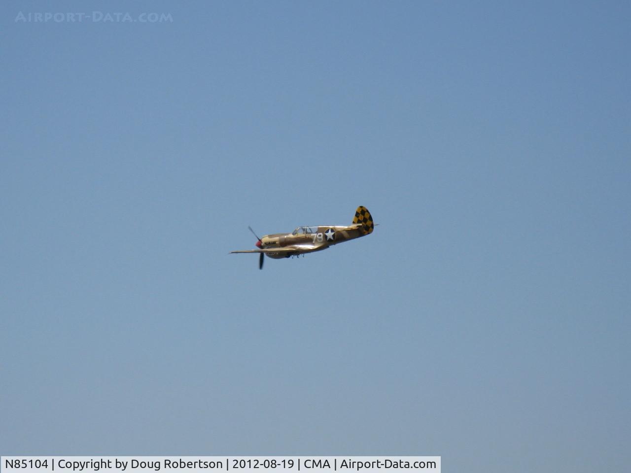 N85104, Curtiss P-40N-5CU Kittyhawk C/N 28954/F858, Curtiss-Wright/Maloney P-40N KITTIHAWK IV, Allison V-1710-81 1,360 Hp, another overflight 26