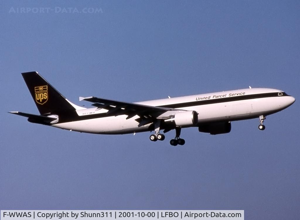 F-WWAS, 2001 Airbus A300F4-622R(F) C/N 0822, C/n 0822 - To be N139UP