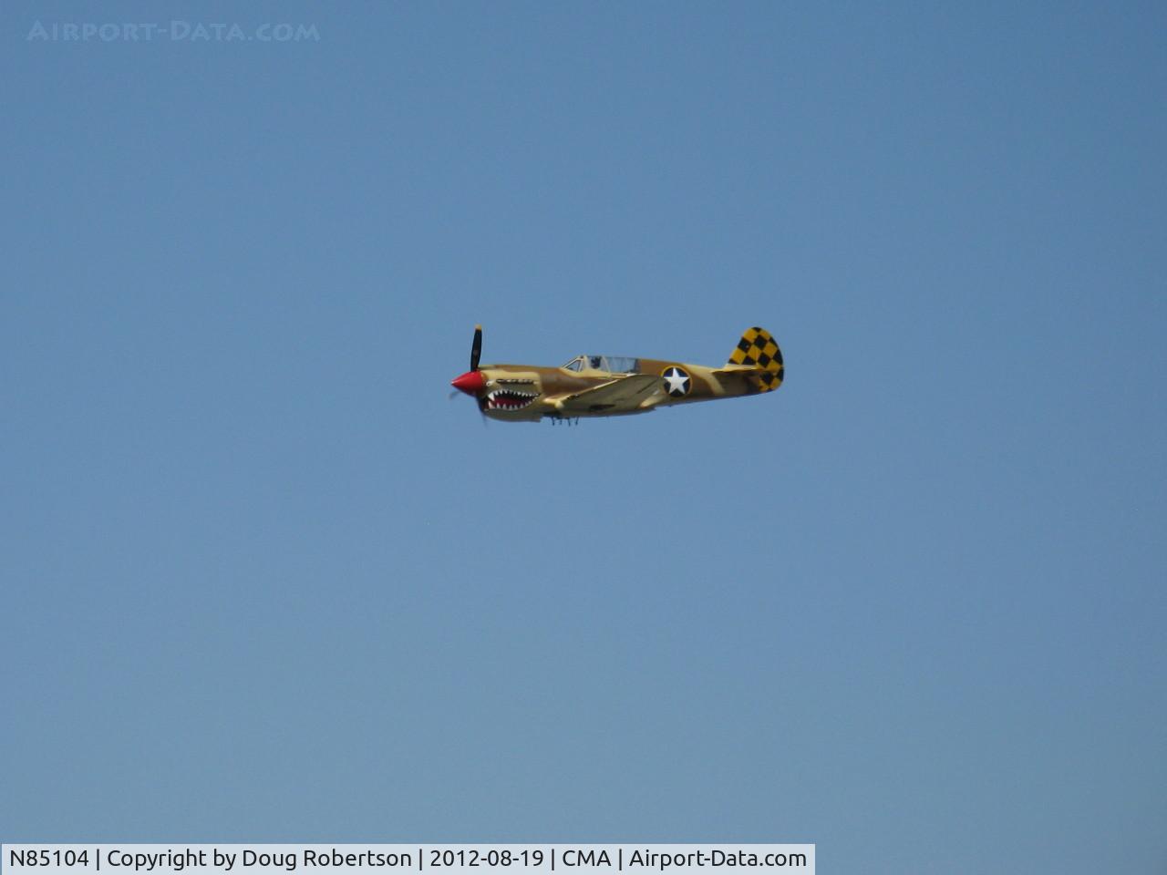 N85104, Curtiss P-40N-5CU Kittyhawk C/N 28954/F858, Curtiss-Wright/Maloney P-40N KITTIHAWK IV, Allison V-1710-81 1,360 Hp, another overflight 26