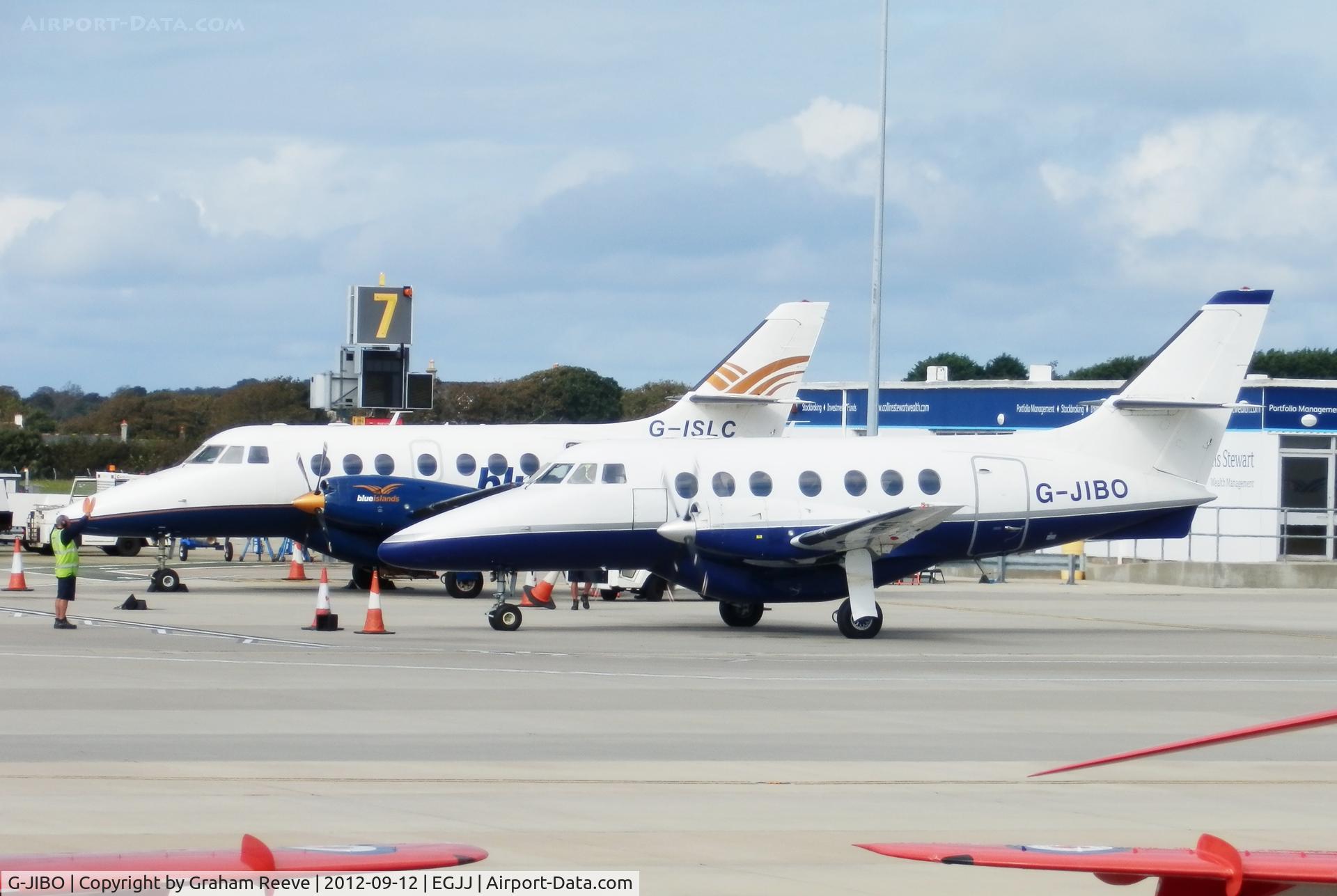 G-JIBO, 1986 British Aerospace BAe-3101 Jetstream 31 C/N 711, Just landed.