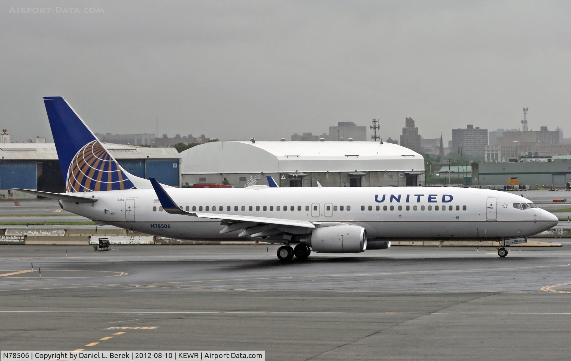 N78506, 2006 Boeing 737-824 C/N 32832, Even on a dreary day, this aircraft looks bright.