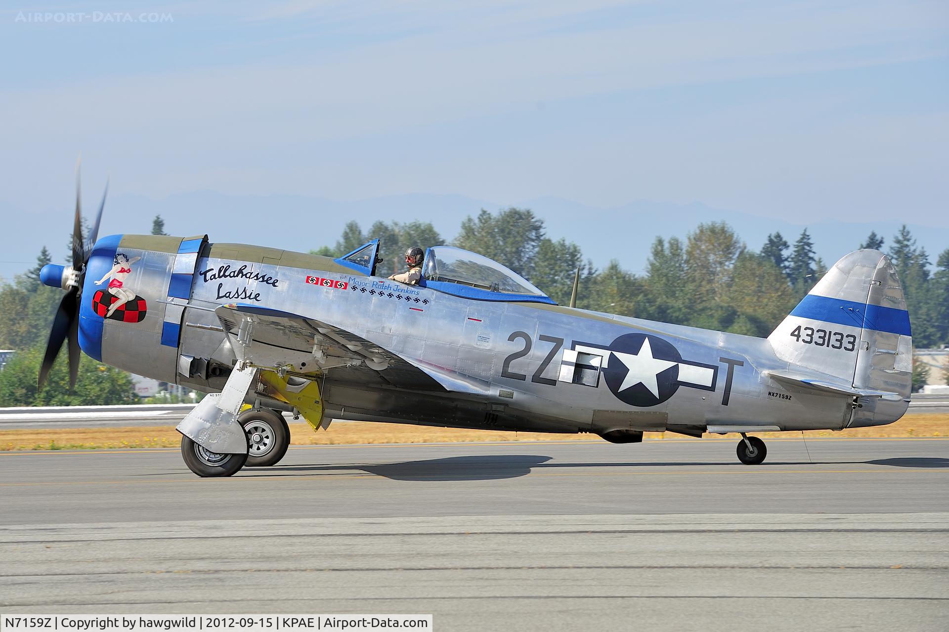 N7159Z, 1945 Republic P-47D Thunderbolt C/N 45-49406, Flying Heritage Collection