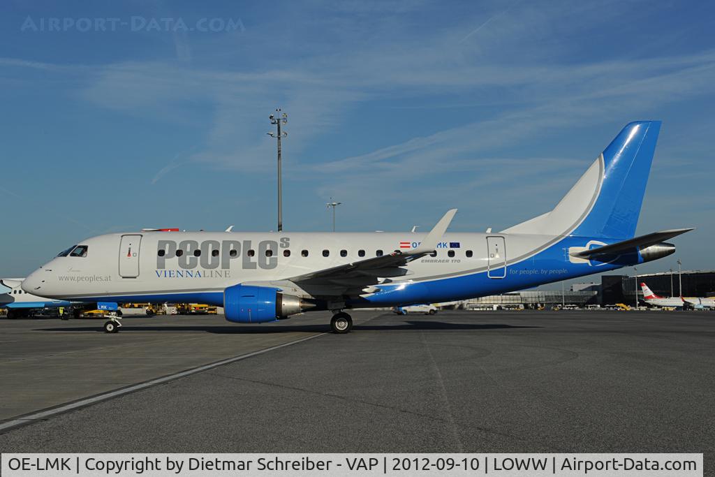 OE-LMK, 2006 Embraer 170LR (ERJ-170-100LR) C/N 17000150, Peoples Viennaline Embraer 170