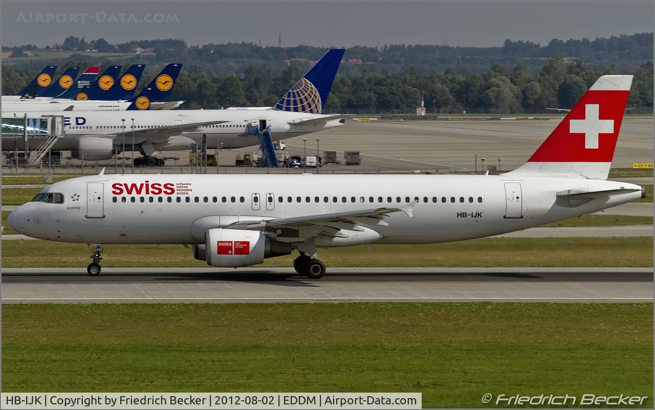 HB-IJK, 1996 Airbus A320-214 C/N 596, decelerating after touchdown