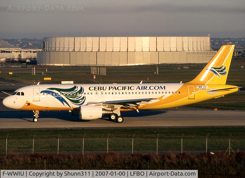 F-WWIU, 2006 Airbus A320-214 C/N 2994, C/n 2994 - To be RP-C3242