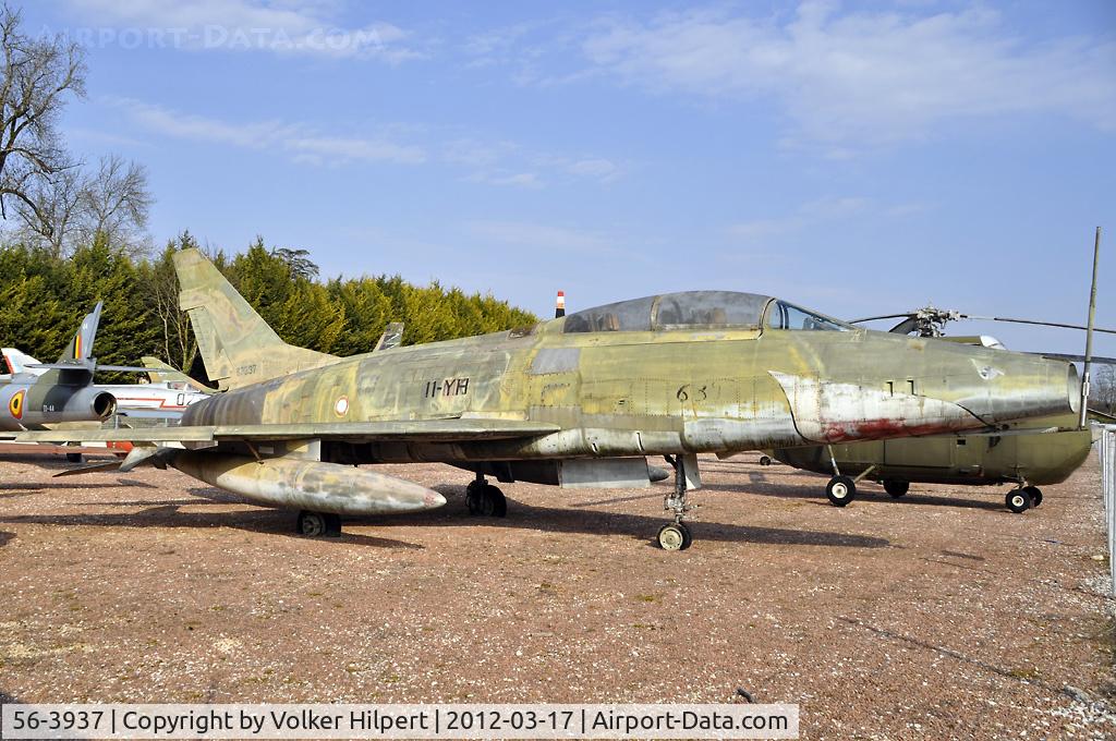56-3937, 1956 North American QF-100D Super Sabre C/N 224-85, at Savigny-les-Beaune