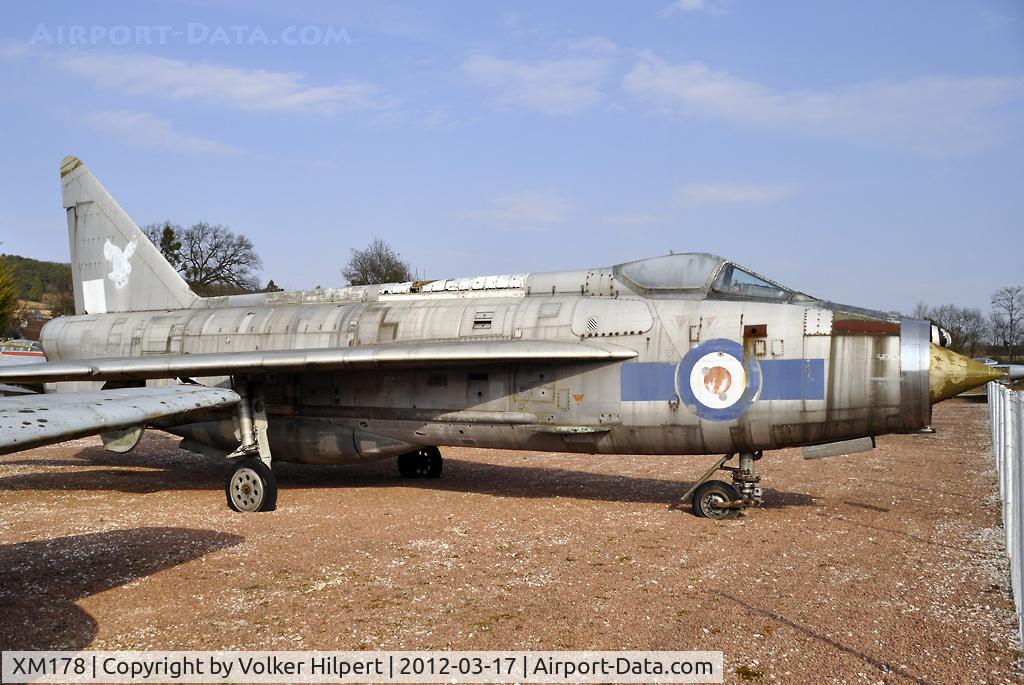XM178, 1960 English Electric Lightning F.1A C/N 95065, at Savigny-les-Beaune