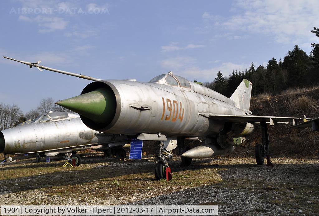1904, Mikoyan-Gurevich MiG-21M C/N 961904, at Savigny-les-Beaune