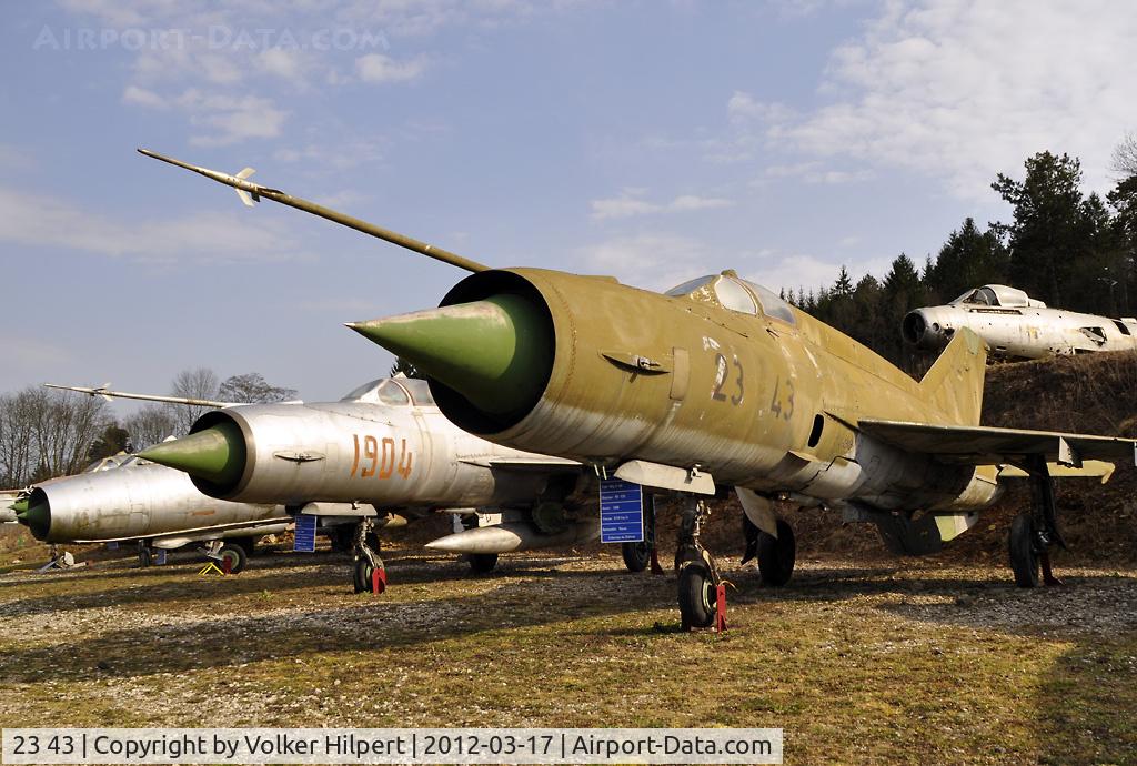 23 43, Mikoyan-Gurevich MiG-21MF C/N 96001091, at Savigny-les-Beaune