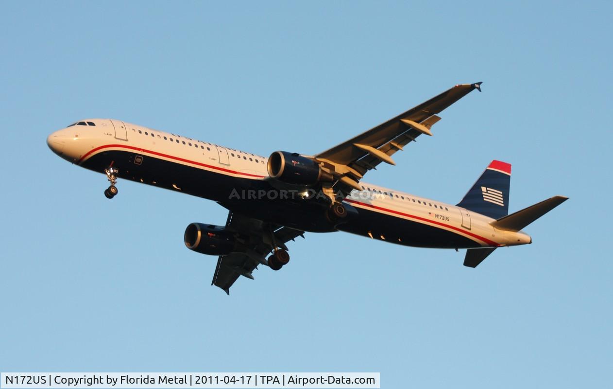 N172US, 2001 Airbus A321-211 C/N 1472, US Airways A321