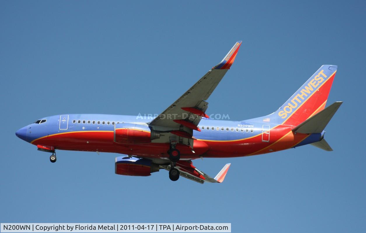 N200WN, 2005 Boeing 737-7H4 C/N 32482, Southwest 737