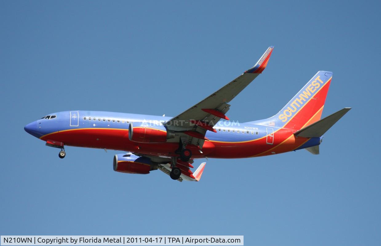N210WN, 2005 Boeing 737-7H4 C/N 34162, Southwest 737