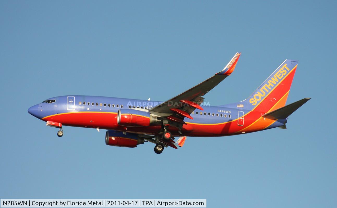 N285WN, 2007 Boeing 737-7H4 C/N 32536, Southwest 737