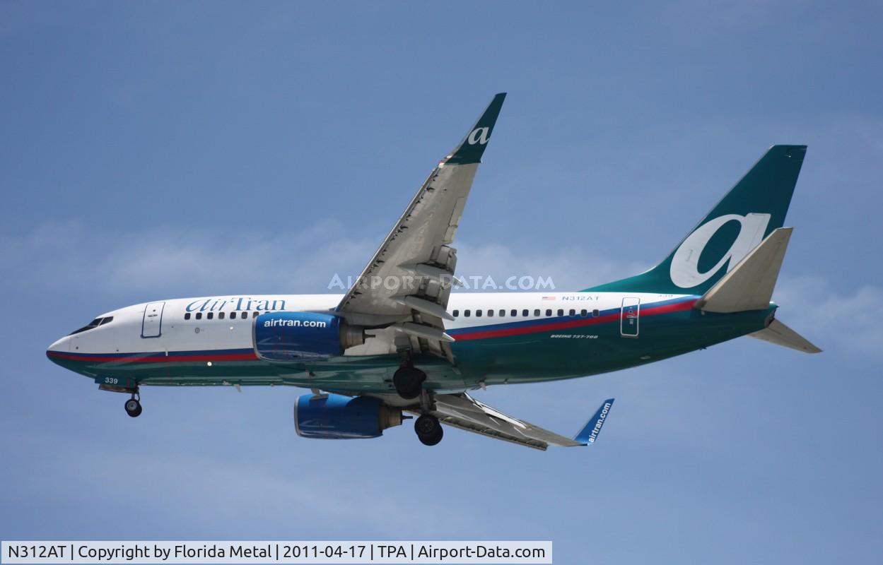N312AT, 2006 Boeing 737-7BD C/N 35110, Air Tran 737