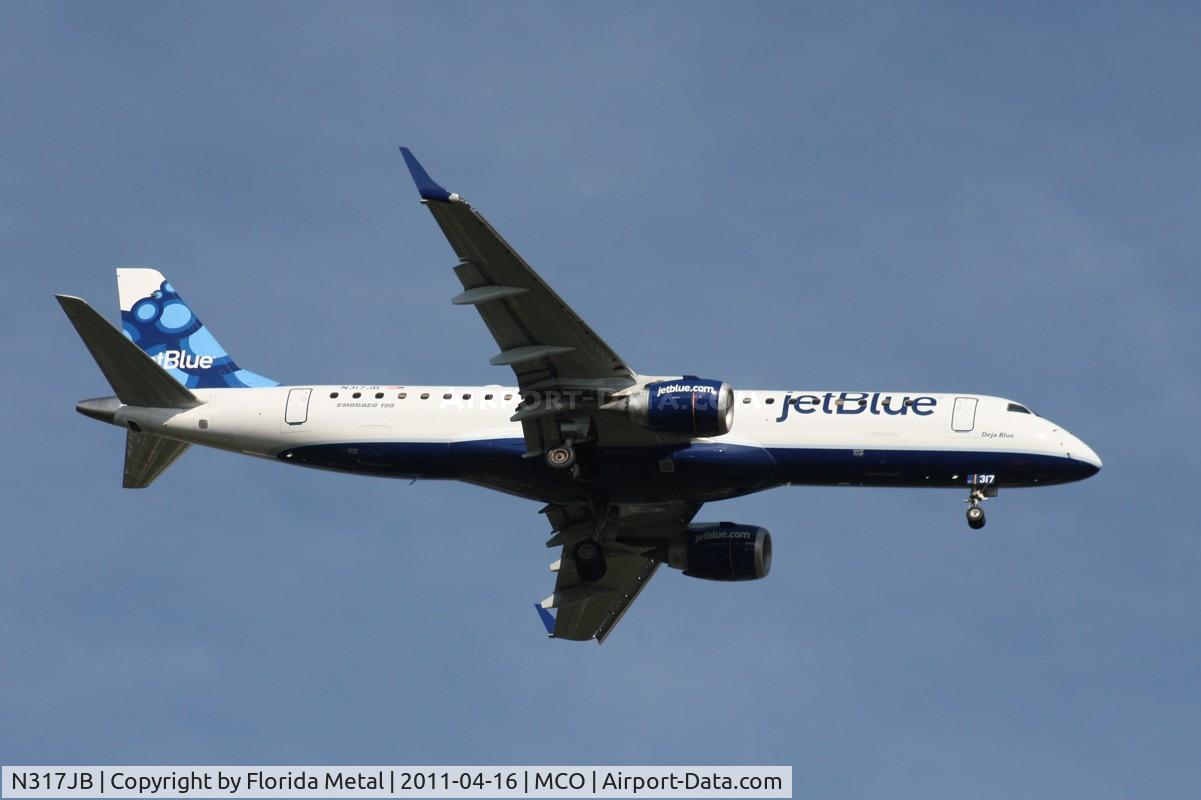 N317JB, 2010 Embraer ERJ-190-100 IGW 190AR C/N 19000363, Jet Blue E190