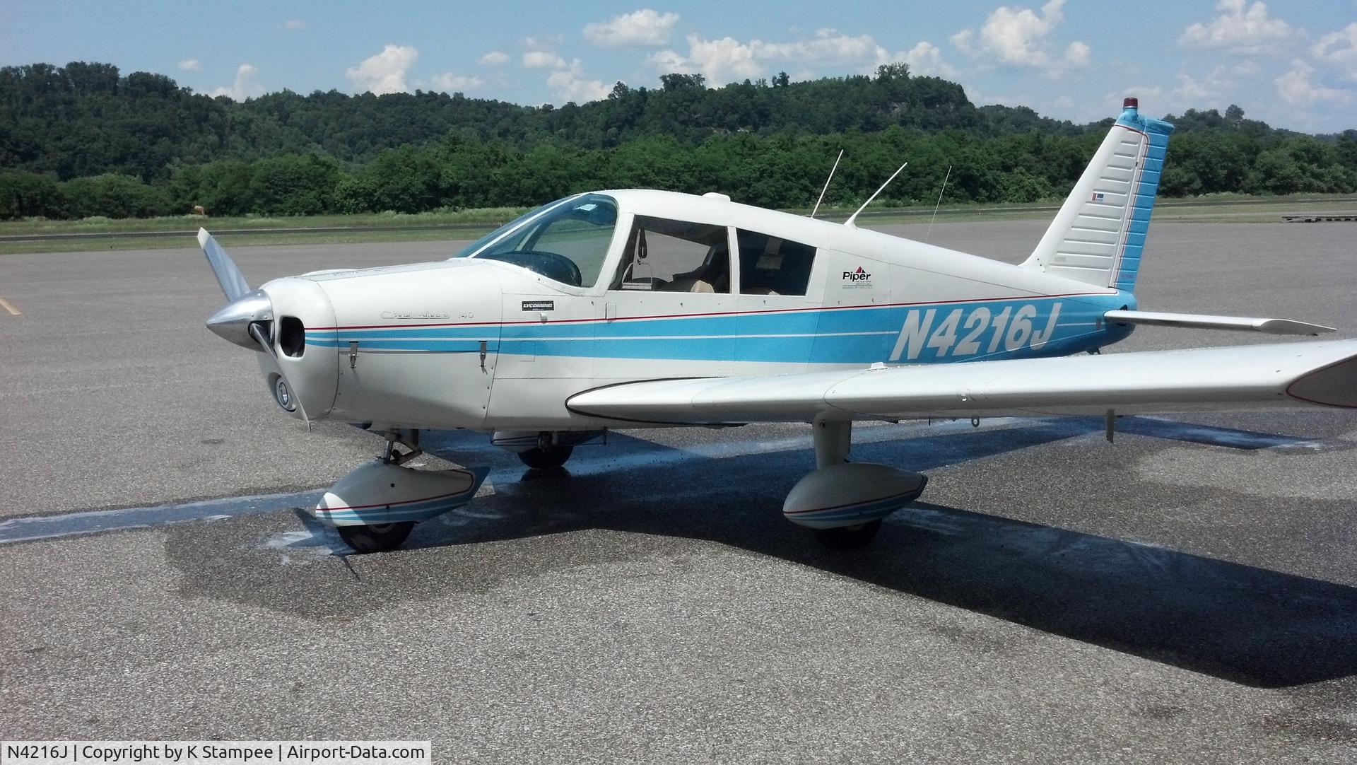 N4216J, 1966 Piper PA-28-140 C/N 28-22564, Spring day
