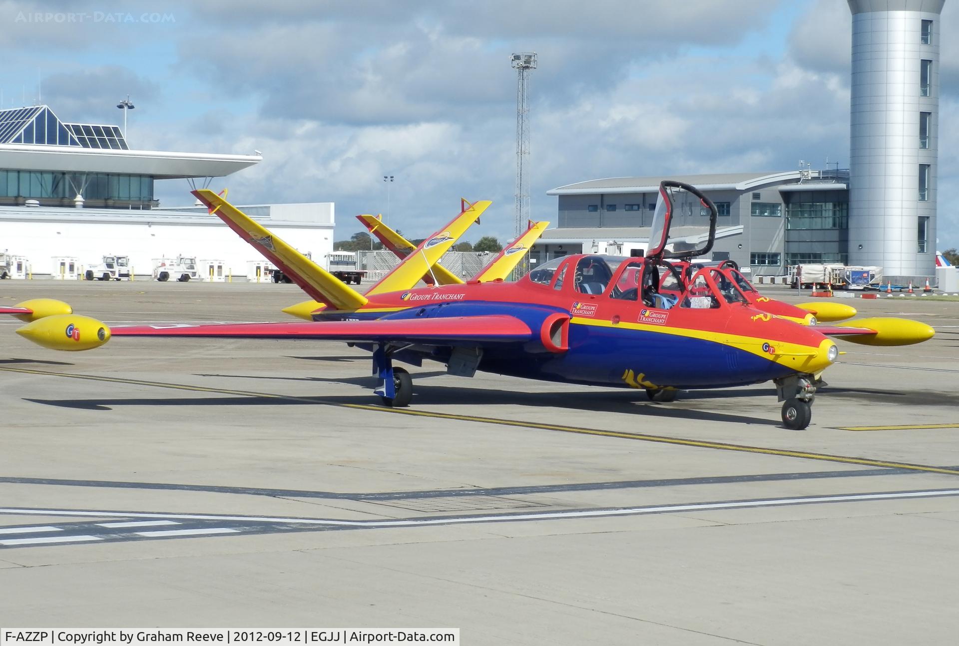 F-AZZP, 1966 Fouga CM-170R Magister C/N 569, Parked ready for the Air Show.