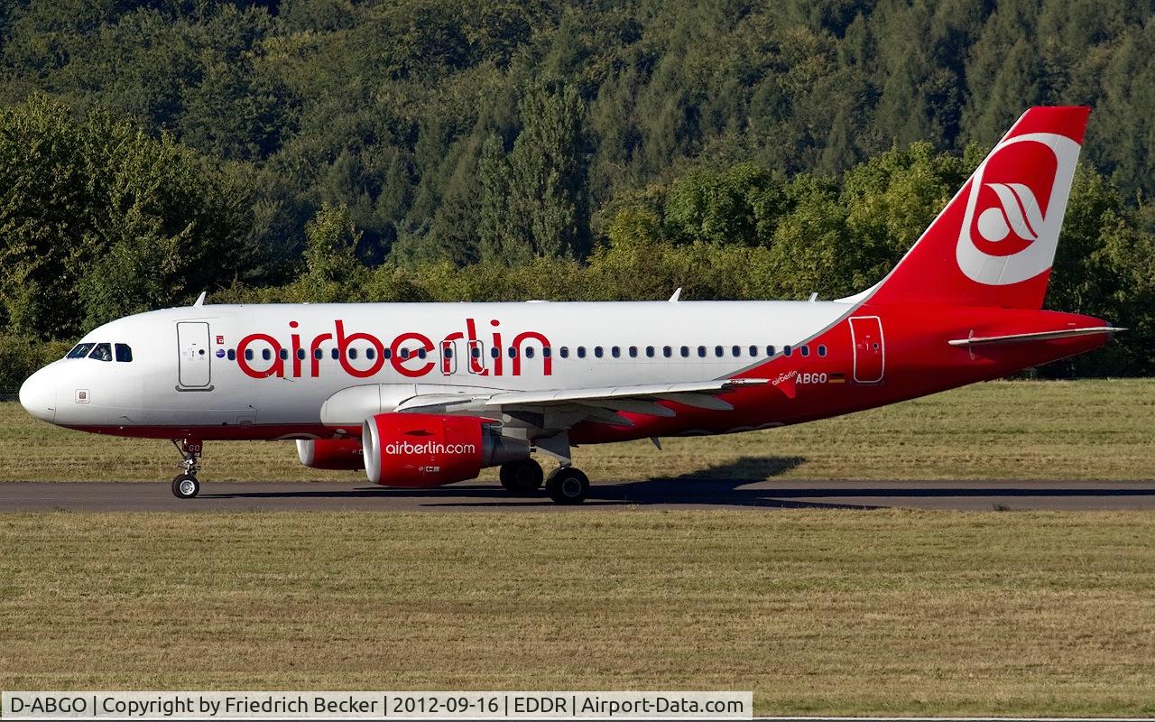 D-ABGO, 2008 Airbus A319-112 C/N 3689, taxying to the active
