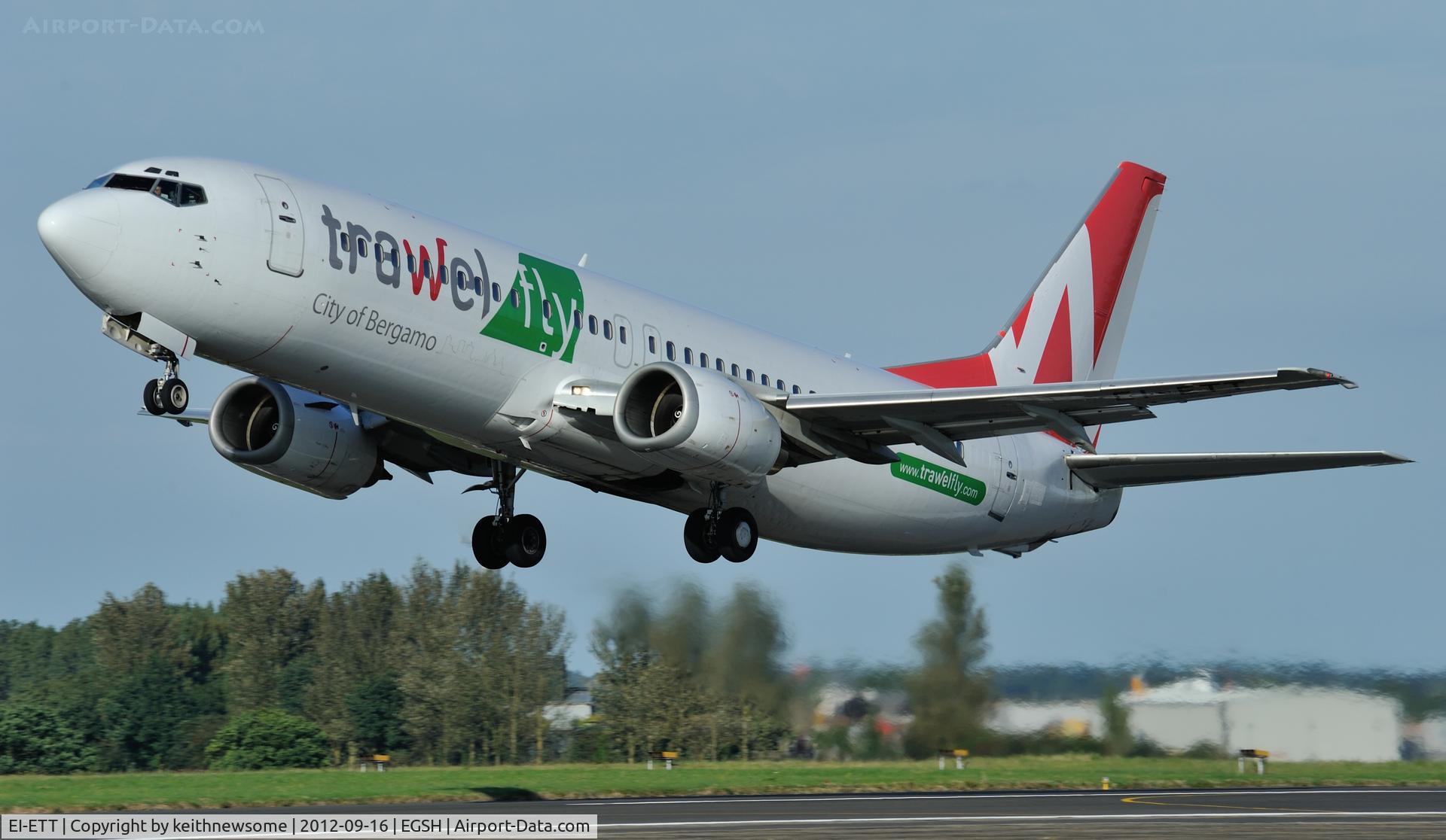 EI-ETT, 1989 Boeing 737-4K5 C/N 24125, Leaving in the evening !