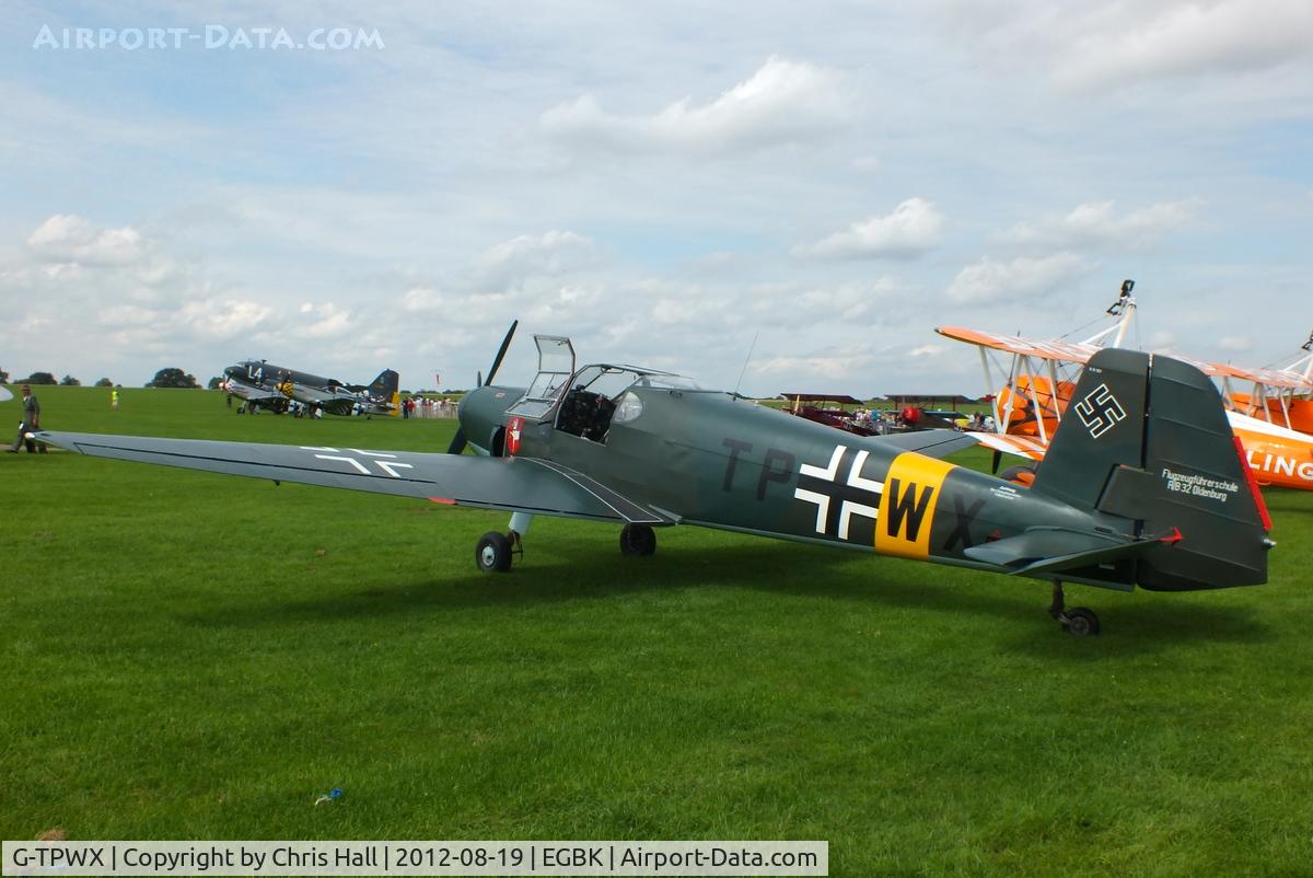 G-TPWX, 1966 Heliopolis Gomhouria Mk.6 (Bu-181) C/N 183, at the 2012 Sywell Airshow
