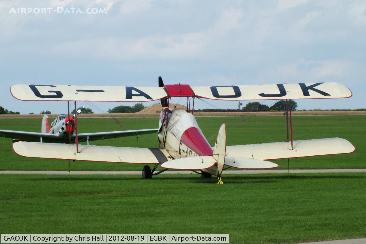 G-AOJK, 1939 De Havilland DH-82A Tiger Moth II C/N 82813, at the 2012 Sywell Airshow