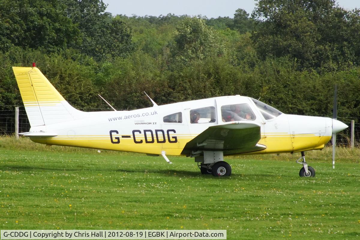 G-CDDG, 1988 Piper PA-28-161 Cherokee Warrior II C/N 2816065, at the 2012 Sywell Airshow