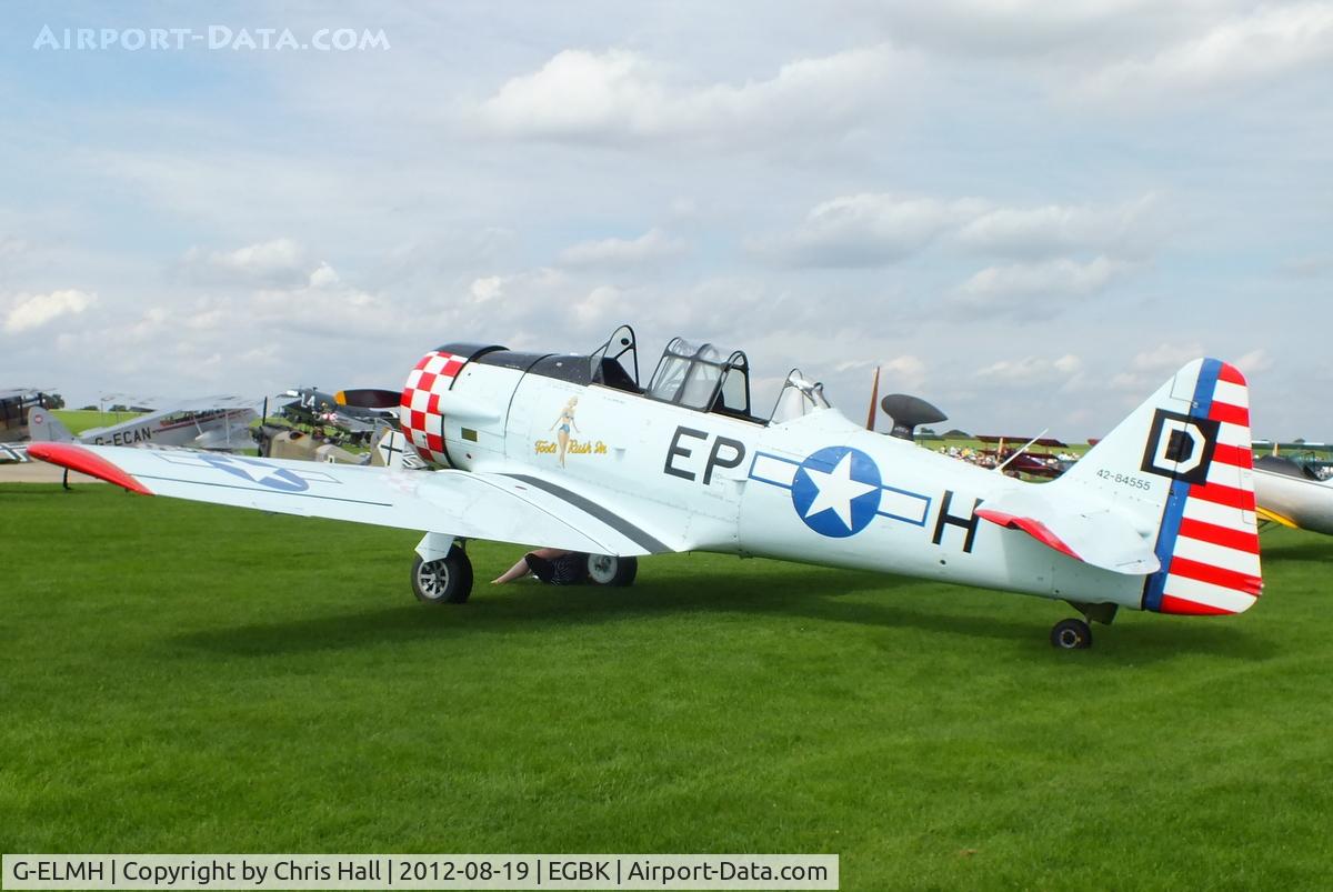 G-ELMH, 1942 North American AT-6D Harvard III C/N 88-16336 (42-84555), at the 2012 Sywell Airshow