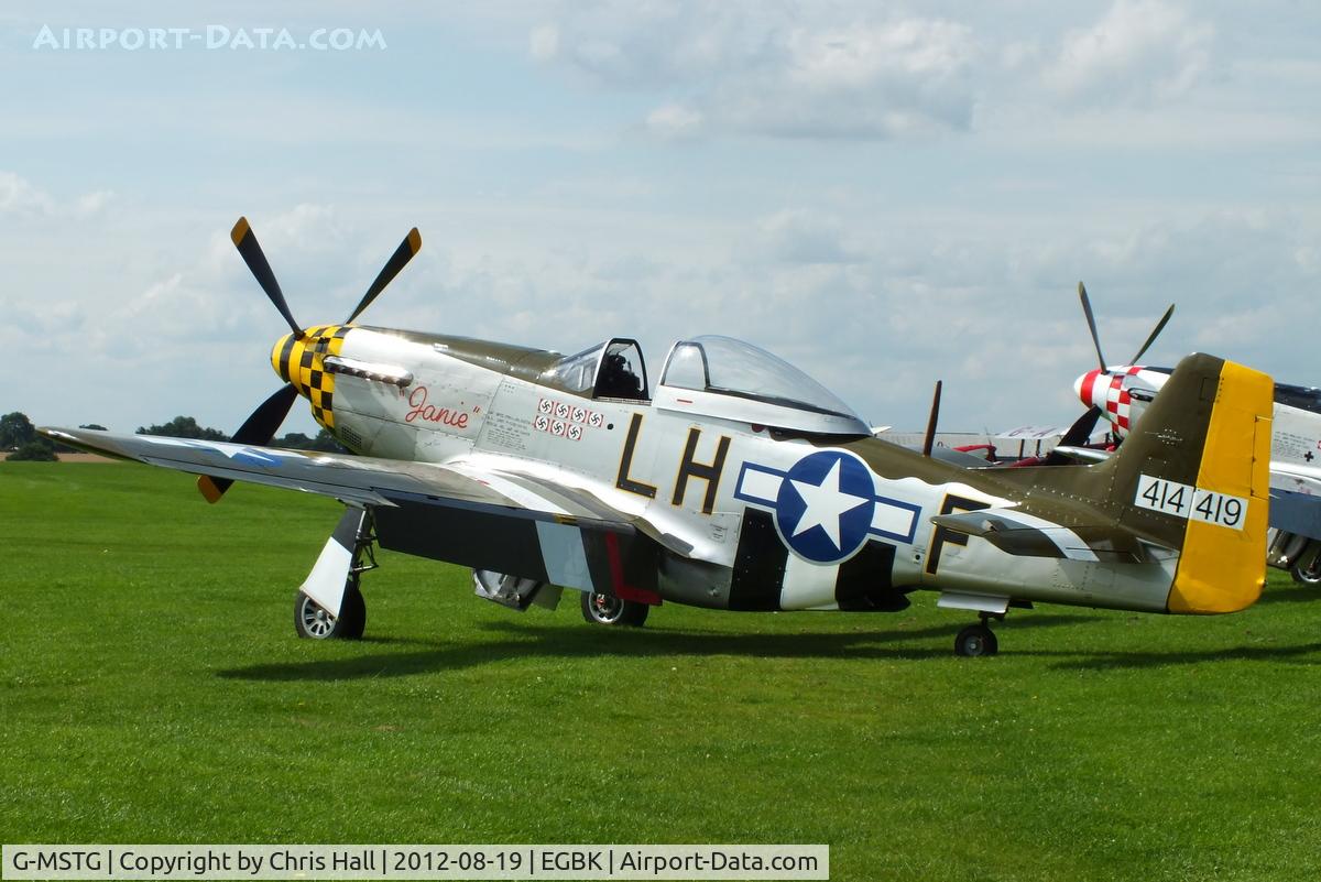 G-MSTG, 1945 North American P-51D Mustang C/N 124-48271, at the 2012 Sywell Airshow