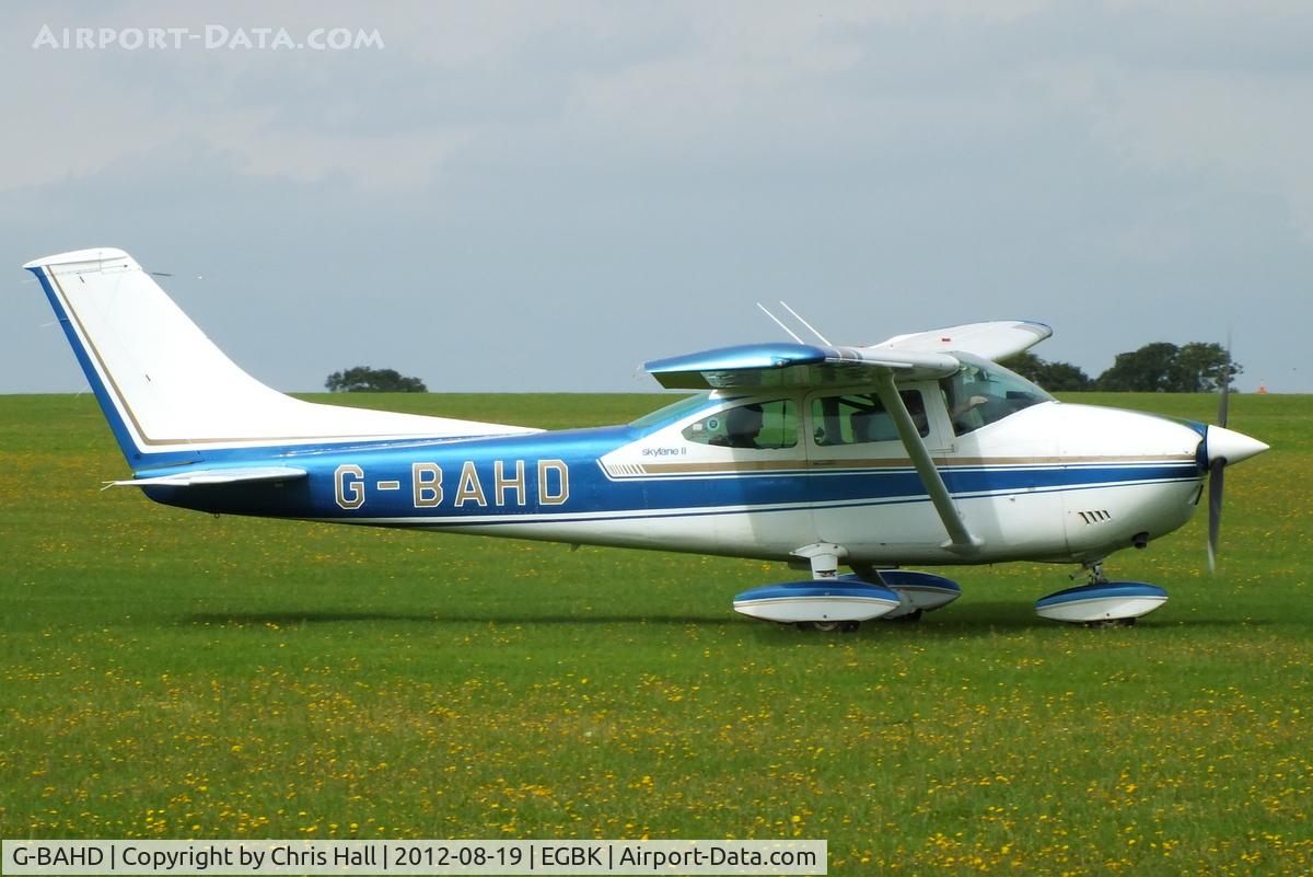 G-BAHD, 1972 Cessna 182P Skylane Skylane C/N 18261501, at the 2012 Sywell Airshow