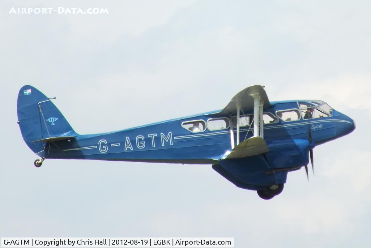 G-AGTM, 1944 De Havilland DH-89A Dominie/Dragon Rapide C/N 6746, at the 2012 Sywell Airshow