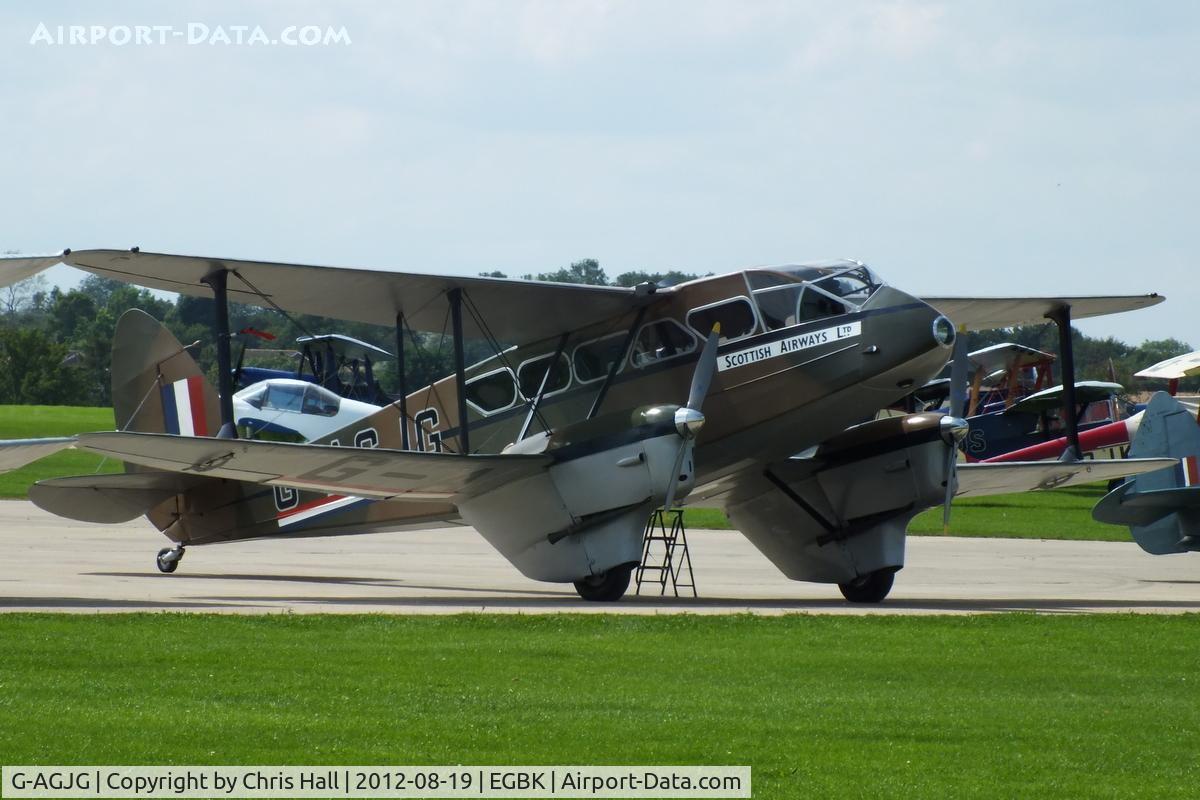 G-AGJG, 1941 De Havilland DH-89A Dominie/Dragon Rapide C/N 6517, at the 2012 Sywell Airshow