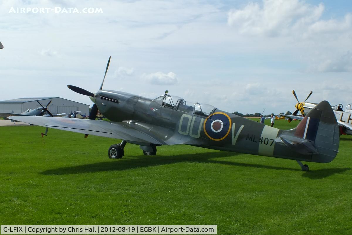 G-LFIX, 1944 Supermarine 509 Spitfire LF.IX (T.IX) C/N CBAF.8463, at the 2012 Sywell Airshow