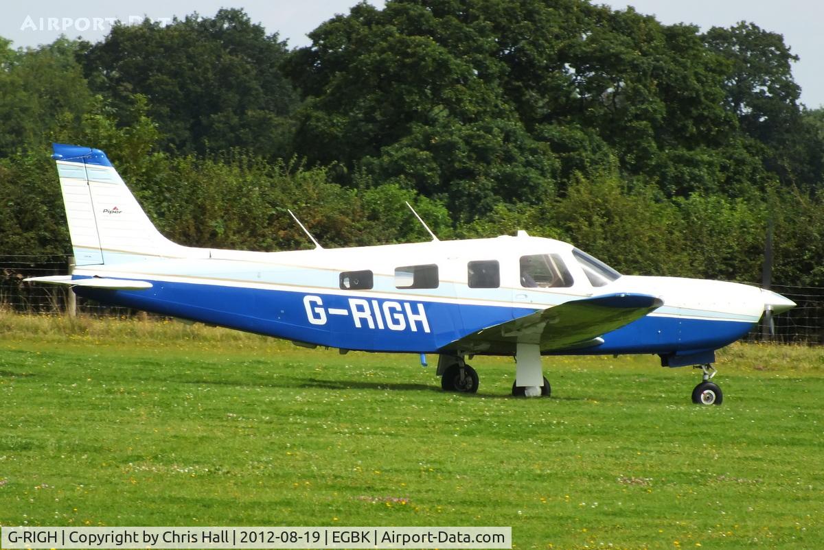 G-RIGH, 1998 Piper PA-32R-301 Saratoga II HP C/N 3246123, at the 2012 Sywell Airshow
