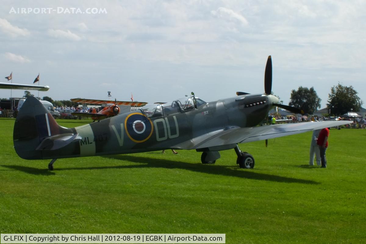 G-LFIX, 1944 Supermarine 509 Spitfire LF.IX (T.IX) C/N CBAF.8463, at the 2012 Sywell Airshow