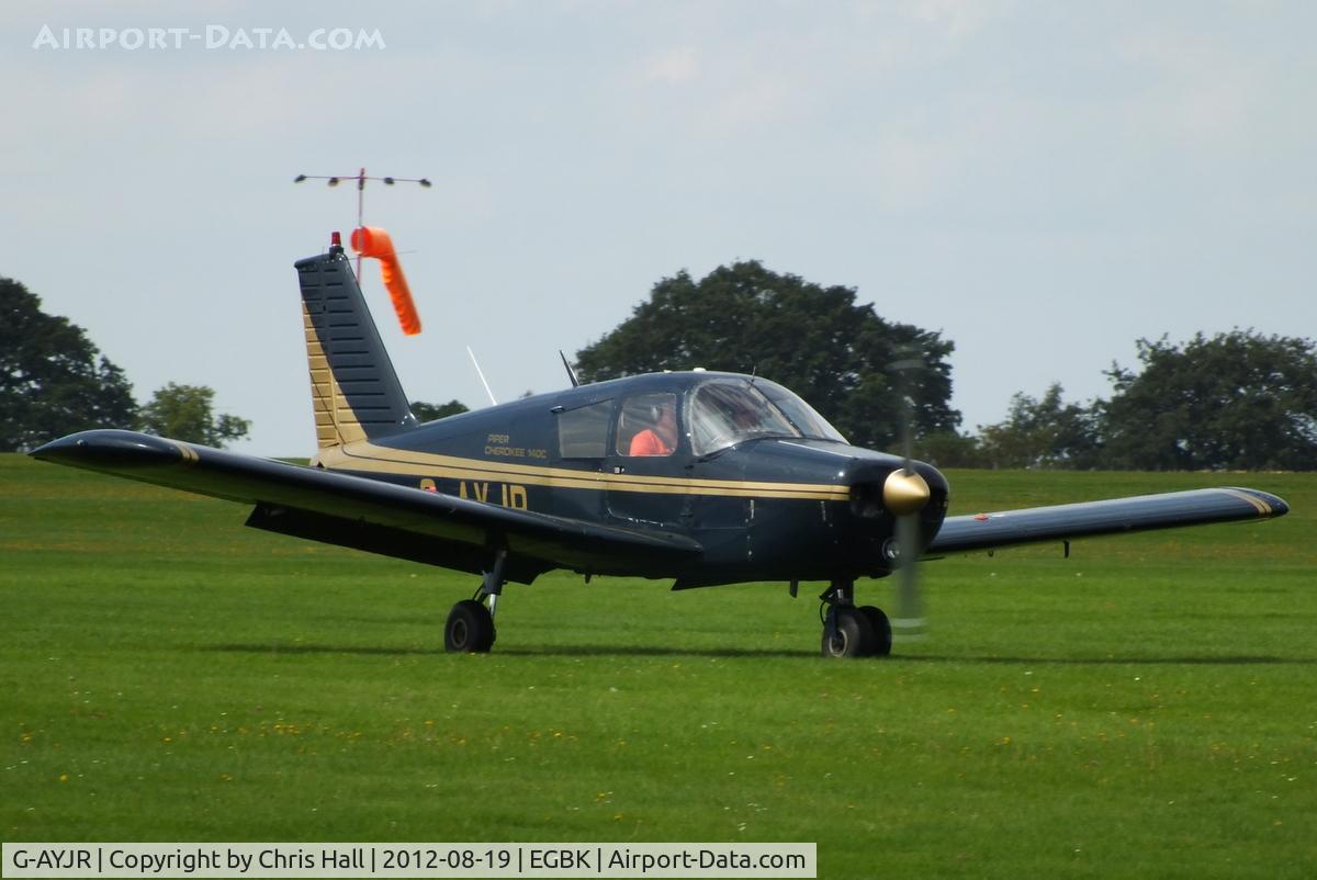 G-AYJR, 1970 Piper PA-28-140 Cherokee C/N 28-26694, at the 2012 Sywell Airshow