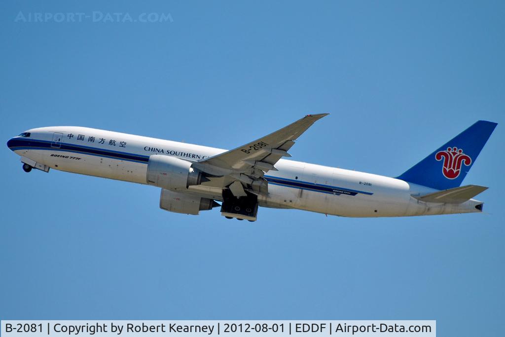B-2081, 2010 Boeing 777-F1B C/N 37313, Climbing off r/w 07L