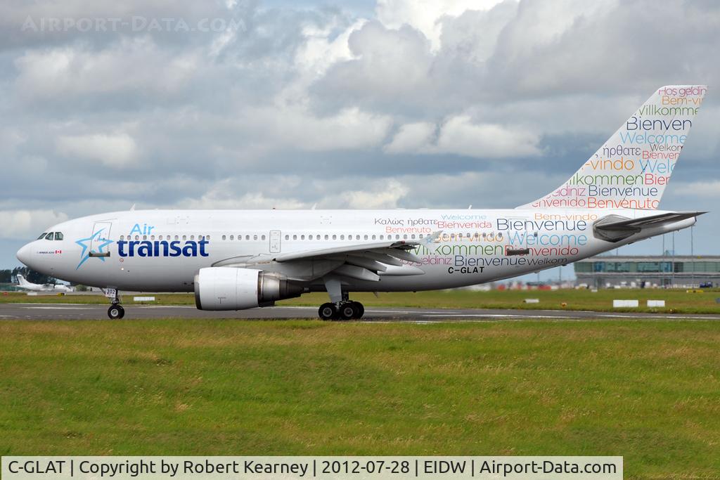 C-GLAT, 1991 Airbus A310-308 C/N 588, Lining up r/w 28