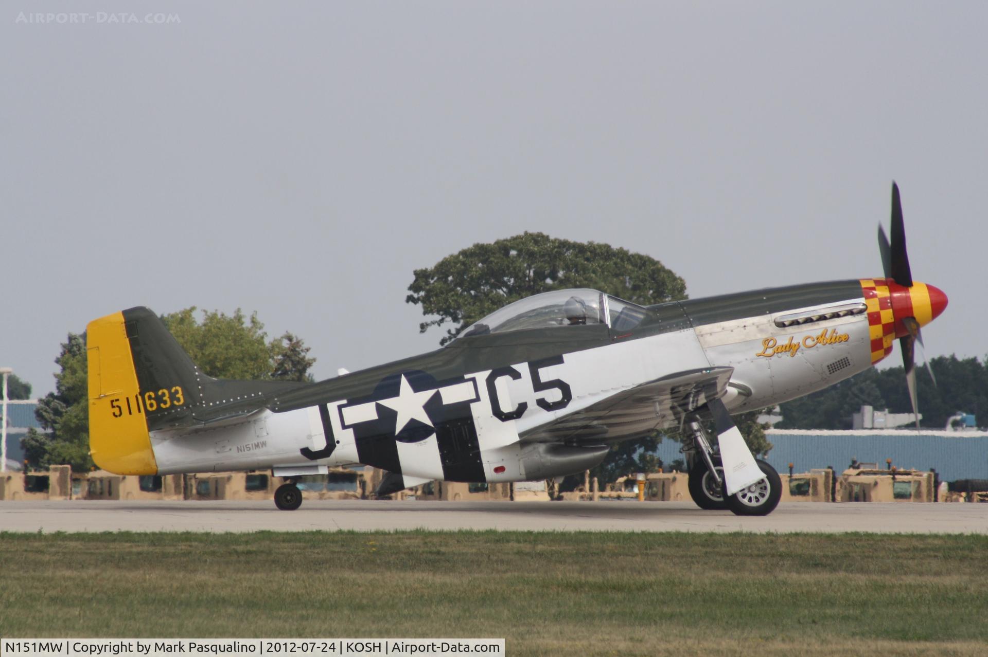 N151MW, 1945 North American P-51D Mustang C/N 124-48386, North American P-51D