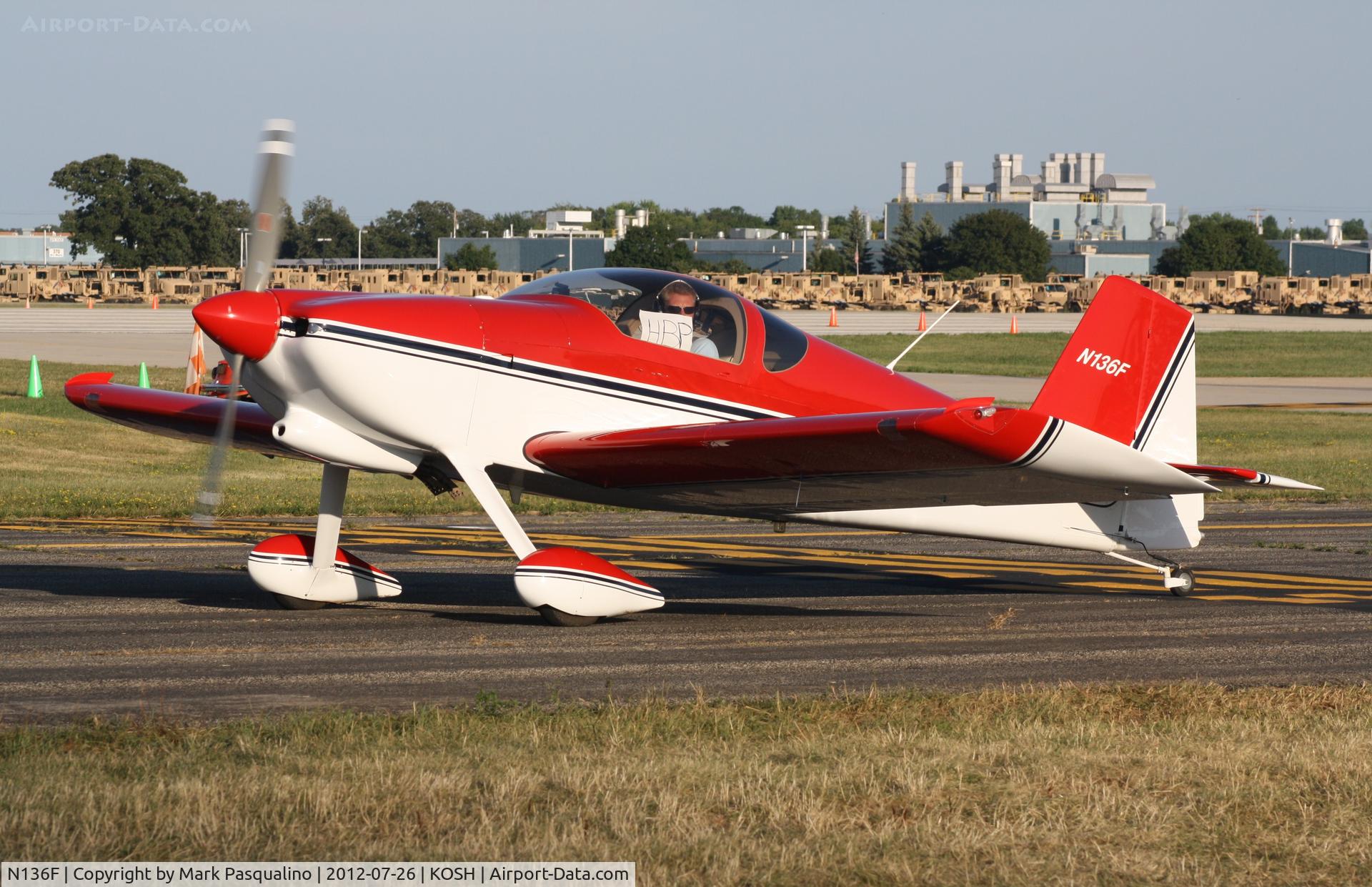 N136F, 2001 Vans RV-6 C/N 60300, Vans RV-6