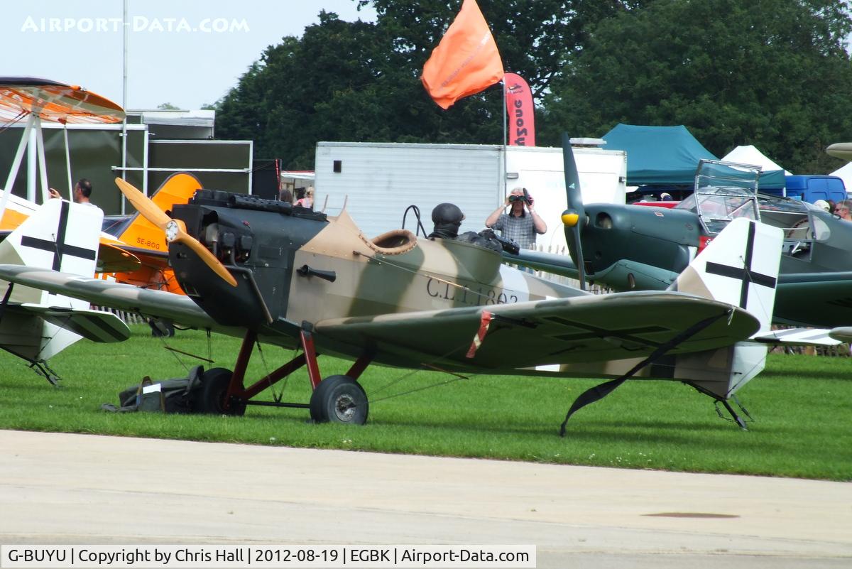 G-BUYU, 1995 Bowers Fly Baby 1A C/N PFA 016-12222, at the 2012 Sywell Airshow