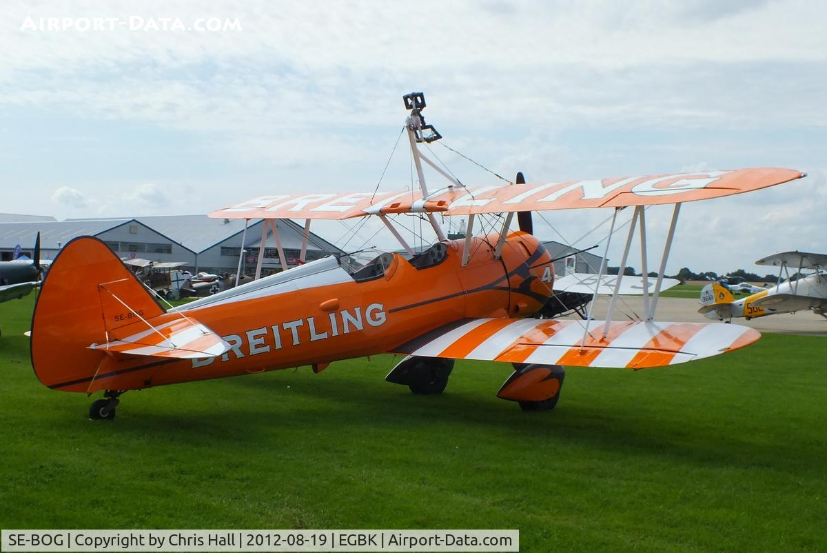 SE-BOG, 1942 Boeing N2S-3 Kaydet (B75N1) C/N 75-7128, at the 2012 Sywell Airshow