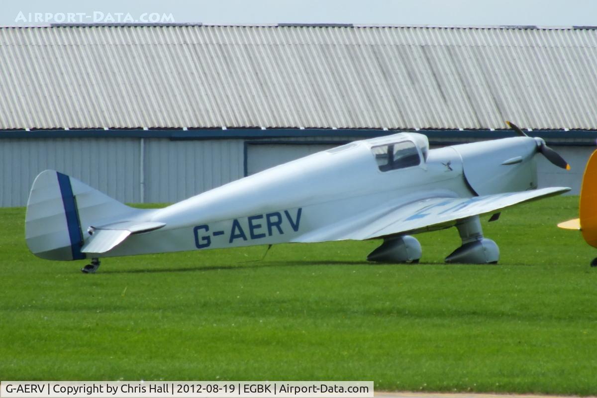 G-AERV, 1936 Miles M11A Whitney Straight C/N 307, at the 2012 Sywell Airshow