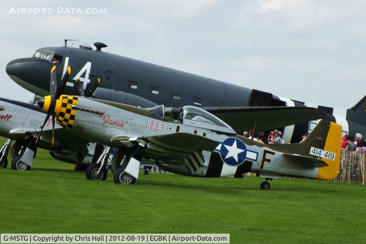 G-MSTG, 1945 North American P-51D Mustang C/N 124-48271, at the 2012 Sywell Airshow