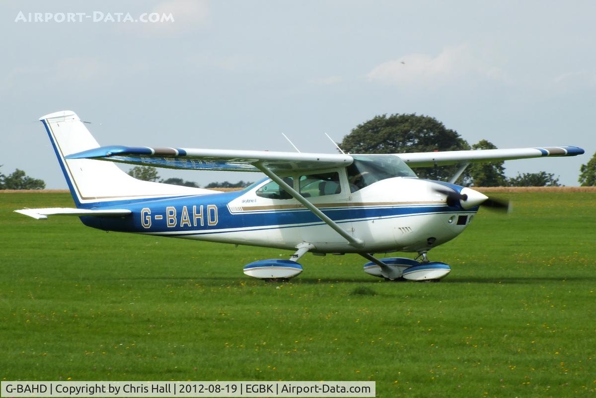 G-BAHD, 1972 Cessna 182P Skylane Skylane C/N 18261501, at the 2012 Sywell Airshow