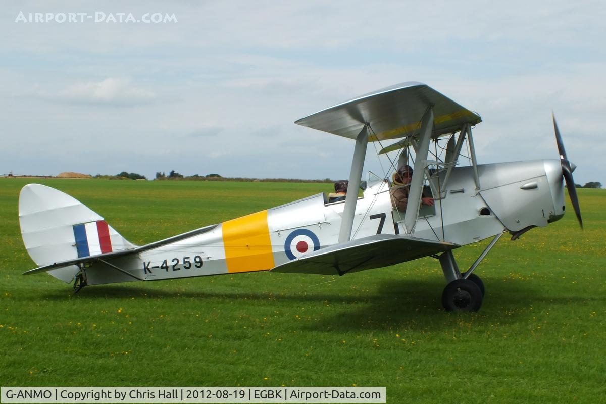 G-ANMO, 1935 De Havilland DH-82A Tiger Moth II C/N 3255, at the 2012 Sywell Airshow