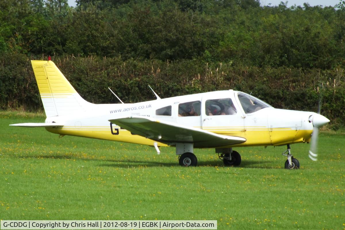 G-CDDG, 1988 Piper PA-28-161 Cherokee Warrior II C/N 2816065, at the 2012 Sywell Airshow