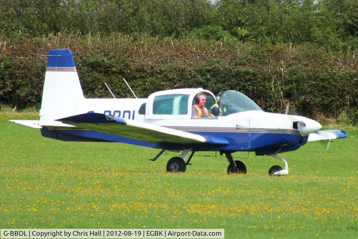 G-BBDL, 1973 Grumman American AA-5 Traveler C/N AA5-0406, at the 2012 Sywell Airshow